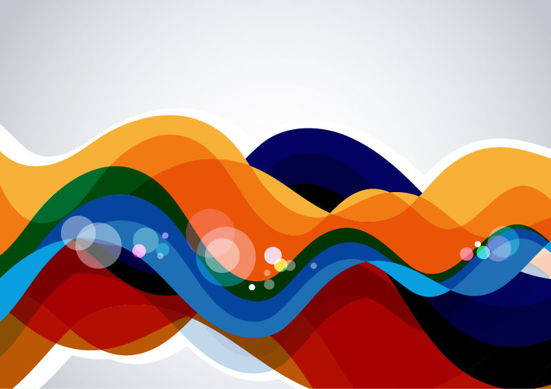 free vector Colorful Wave Abstract Background